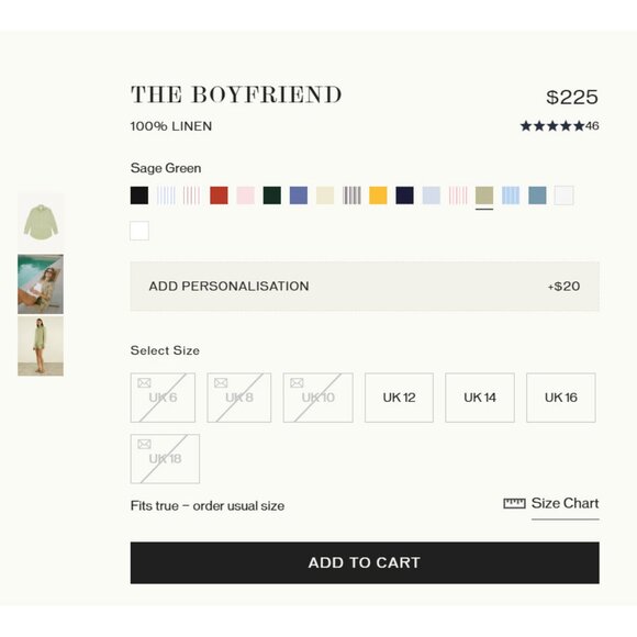 NWOT With Nothing Underneath The Boyfriend Linen Shirt 6 Sage Green WNU - Picture 2 of 10